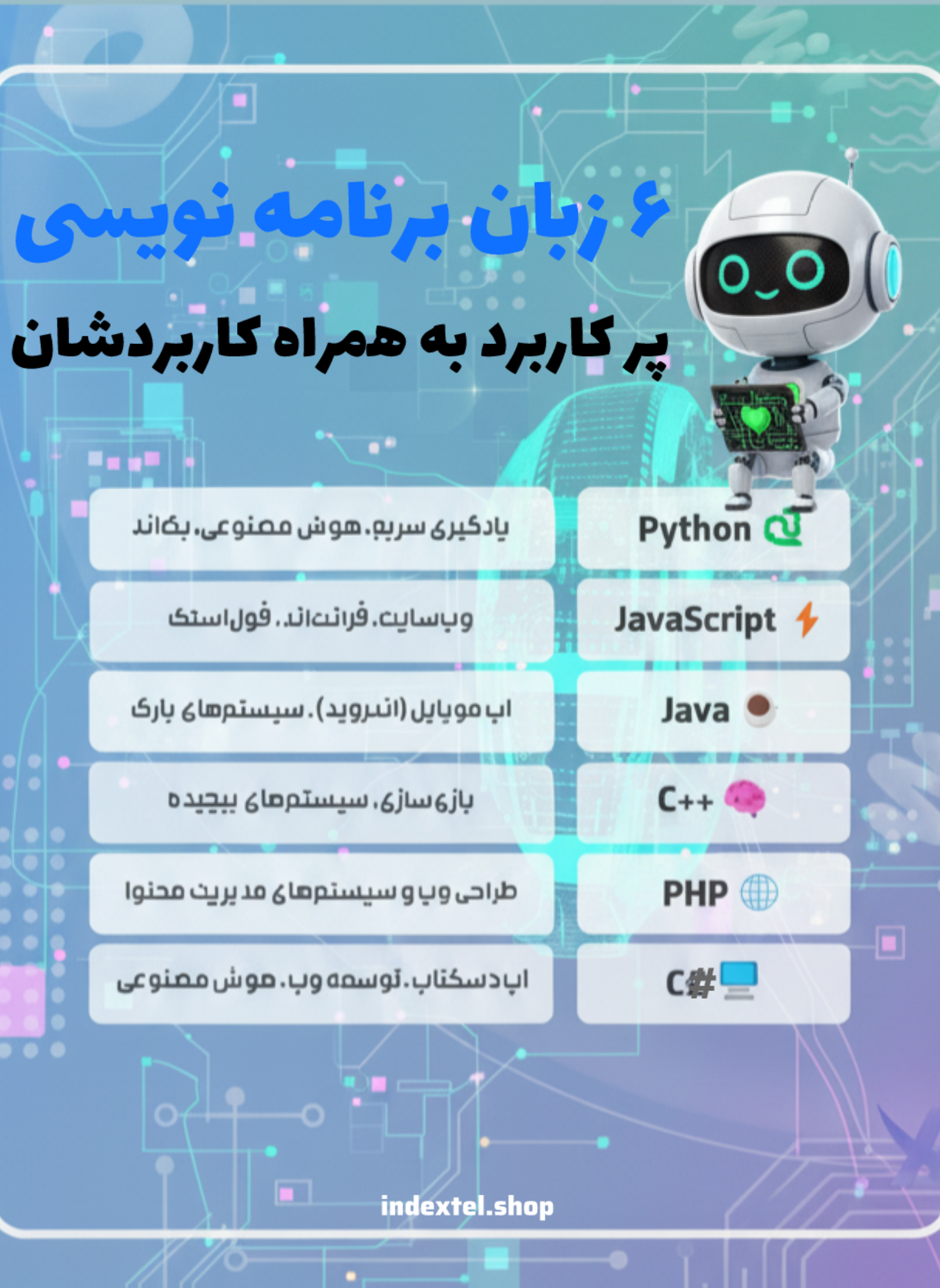 6 زبان کاربردی